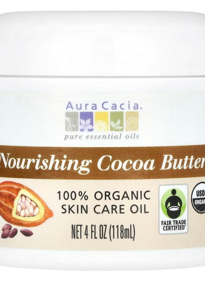 Aura Cacia Nourishing Cocoa Butter 4 fl oz (118 ml) 