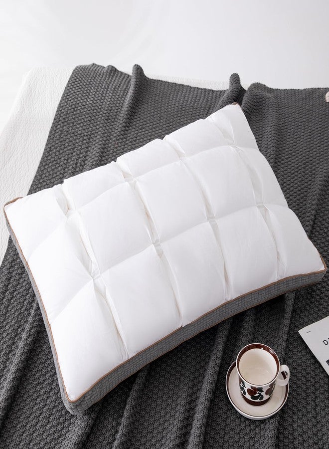 YOUR MOON Soft Pillow Queen for Sleeping, Super Soft Support Down Alternative Pillow, 100% Cotton Shell Luxury Comfy Fluffy Bed Pillows for Sleep(White) - Image 1