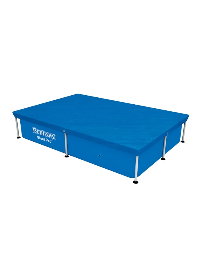 Bestway Bestway Flowclear Rectangle Pool Cover for Above Ground Pools, 7 ft 3 in x 59 in (2.21 m x 1.50 m) Protective Swimming Pool Cover with Drain Holes & Secure Fastening Ropes