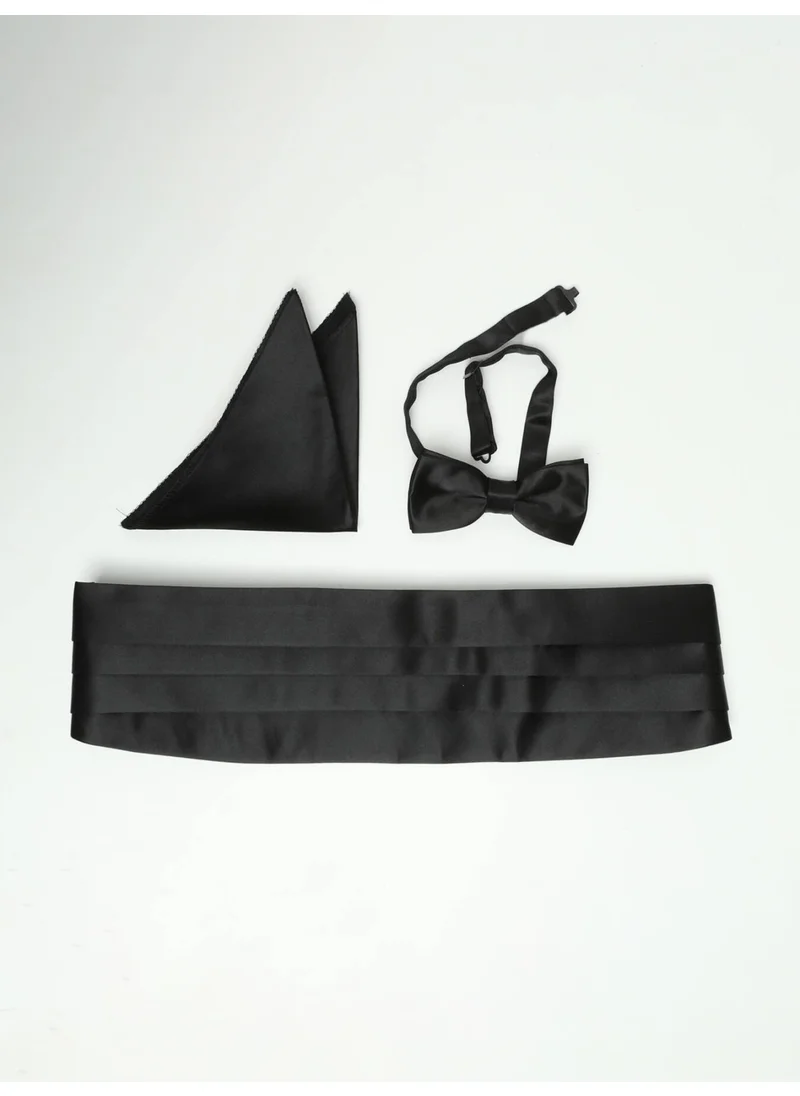 Kip Black Bowtie Belt Set