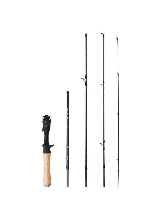 Fishingfans Qingxiu Portable Travel Rod Fuji A-ring Multi-section Micro Fishing Rod 1.55-1.8m Adjustable Section Gun Handle Rod - Image 2
