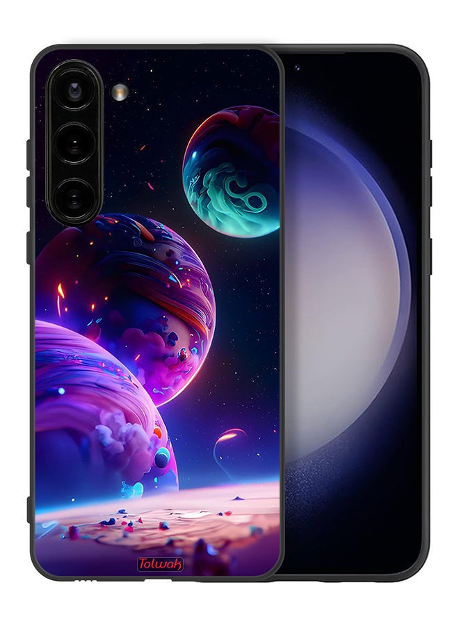 Tolwak Samsung Galaxy S23 Plus 5G Protective Case Cover Planet Pattern - Image 2