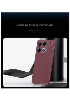 Gear4 Soft Liquid Silicone With Wavey Texture Case Cover For Infinix Note 40 Pro+ / Note 40 Pro Plus 5G 2024 / Note 40 Pro 4G/5G 2024 Gear4 Maroon  - Image 3