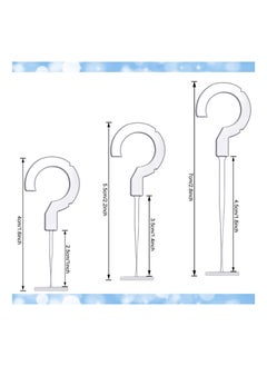 XiuWoo 15000 Pieces J Hook Fasteners, Tagging Gun Accessories Clothing Tag Barbs Plastic Fasteners Hanging Attachments for Label, Standard Barbs, 3 Sizes 1.5 Inch 2.2 2.8 Inch(Each 5000)  - Image 4