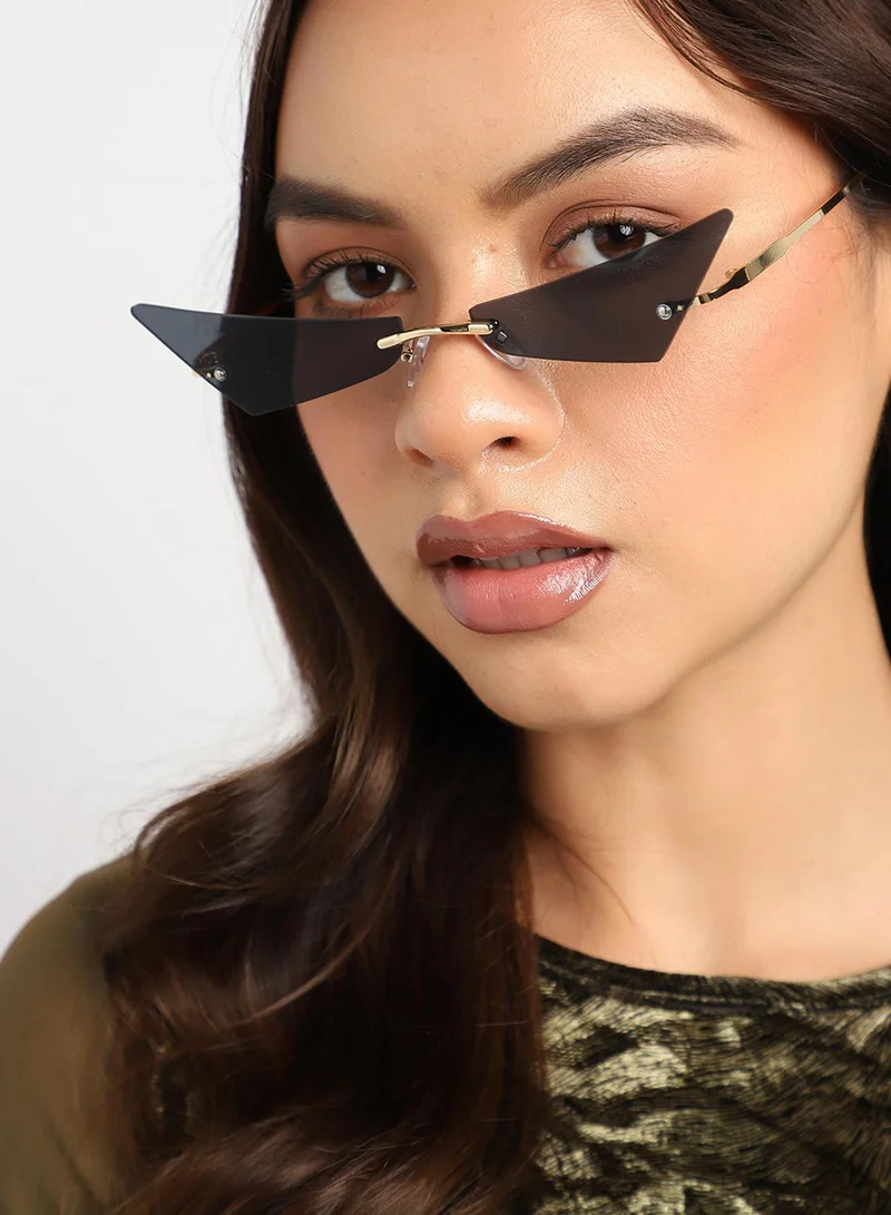 Haute Sauce Frame Tinted Lens Cat Eye Sunglasses
