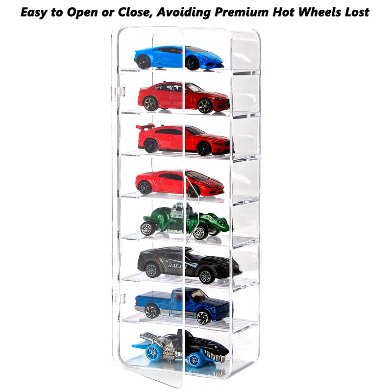 KISLANE 24 Toy Cars Display Case Compatible with Toy Cars, Transparent Acrylic Display Case Matchbox Cars - Image 4