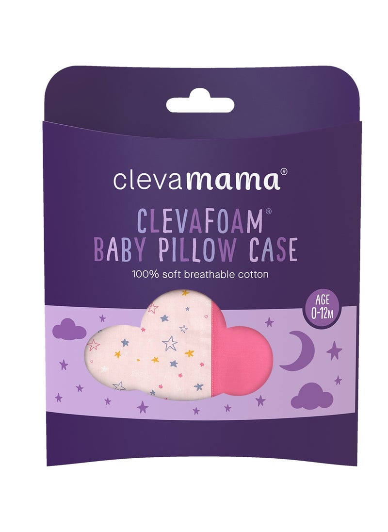 Clevamama ClevaFoam Baby Pillow Case - Pink  - Image 4