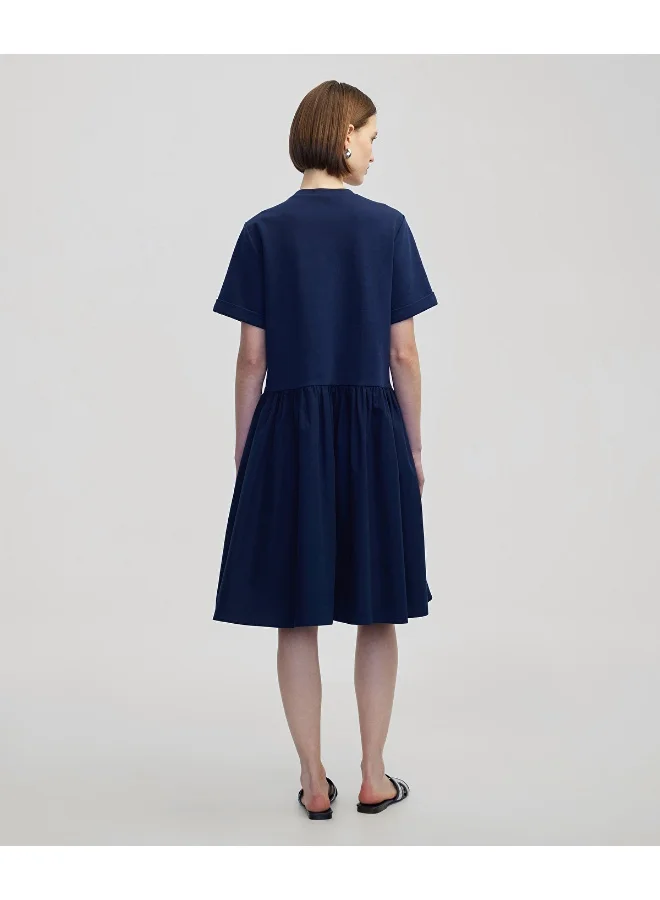 Asymmetric Gathered Dress