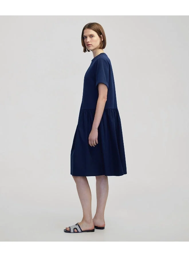 Ipekyol Relaxed Fit Asymmetric Gathered Dress