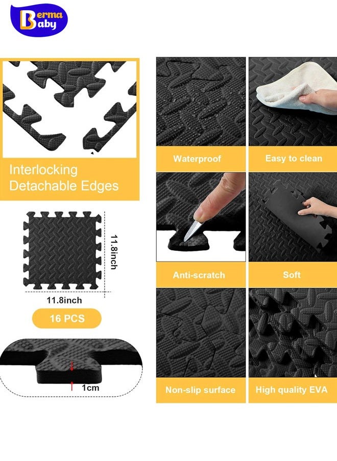 Berma Baby Baby Soft Puzzle Play Mats - Interlocking Floor Tiles for Kids  Thickness EVA Interlocking Foam Floor Tiles for Home Safe and Durable Kids Floor Mats | Ideal Play Mat for Toddlers 5/12/24/36PCS  - Image 2