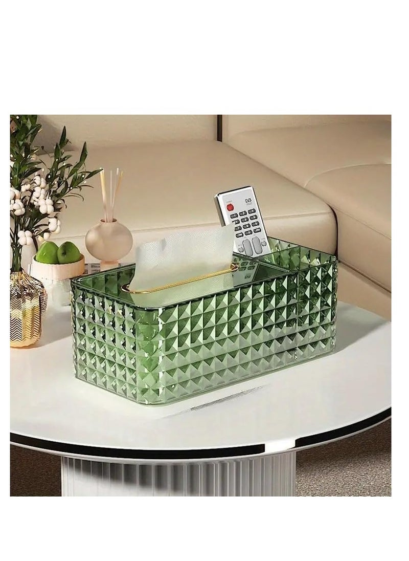 Generic Tissue Box Holder, Tissue Dispenser, Tissue Box Organizer, Desktop Decoration Organizer Multi-colour  - Image 1