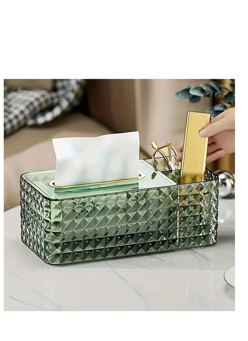 Generic Tissue Box Holder, Tissue Dispenser, Tissue Box Organizer, Desktop Decoration Organizer Multi-colour  - Image 2