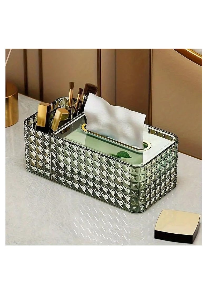 Generic Tissue Box Holder, Tissue Dispenser, Tissue Box Organizer, Desktop Decoration Organizer Multi-colour  - Image 4