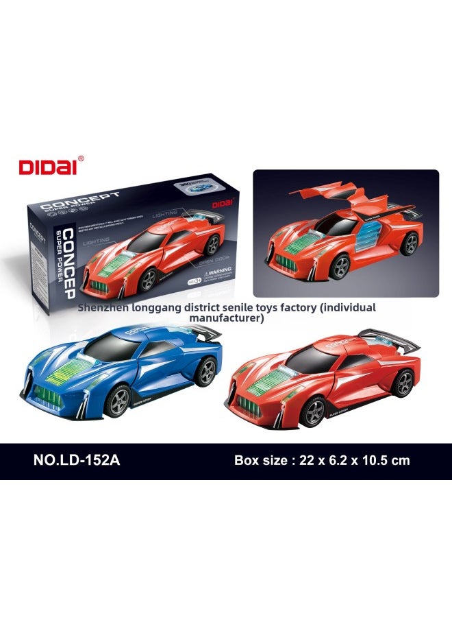 DIDai Brand ① Link Full Style Quotation List Dancing Robot Lighting Music Electric Toys-color:LD-152A Door Car 2 Colors  - Image 1