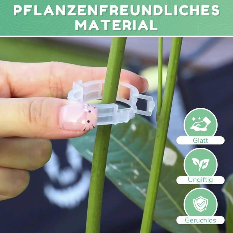 ميريديان قابس نباتات بلاستيك (100) – مشابك صغيرة لتثبيت طماطم وخضار متسلقة – أبيض - Image 5