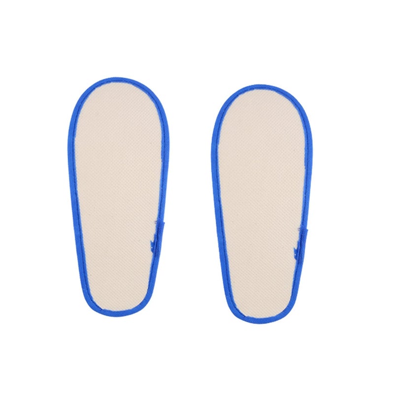KUDIZE Disposable Slippers ClosedToe Style Soft Terry Towel Slippers Footwear for Home Hotel Homestay Traveling Pack of 5 Pairs Blue - Image 4