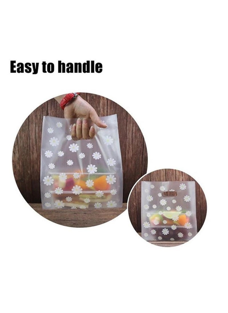 PAPERSAY 50-Piece Reusable Plastic Gift Bags with Handles for Wedding and Party Favors, Candy and Cake Packaging (18*10*25cm)  - Image 4