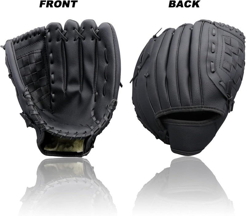 Aoutacc Baseball Gloves Softball Glove,12.5 Player Preferred Wear-Resistant PU Material Thicken Softball Fielding Glove,Left Hand Gloves Right Hand Throw for Youth Adult - Image 5