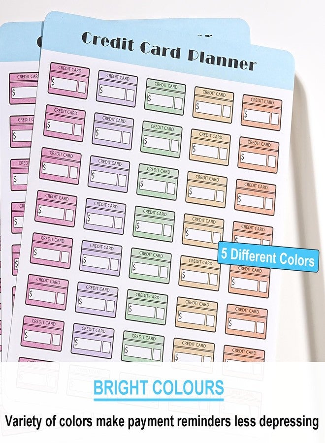MANWU Credit Card Bill Due Stickers Payment Planner Reminder Stickers for Happy Planner,Agenda,Calendars, Budget Planning,scrapbooks - Image 5