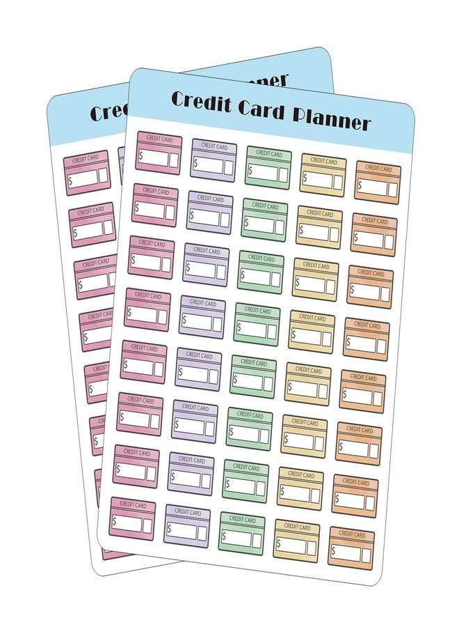 MANWU Credit Card Bill Due Stickers Payment Planner Reminder Stickers for Happy Planner,Agenda,Calendars, Budget Planning,scrapbooks - Image 1