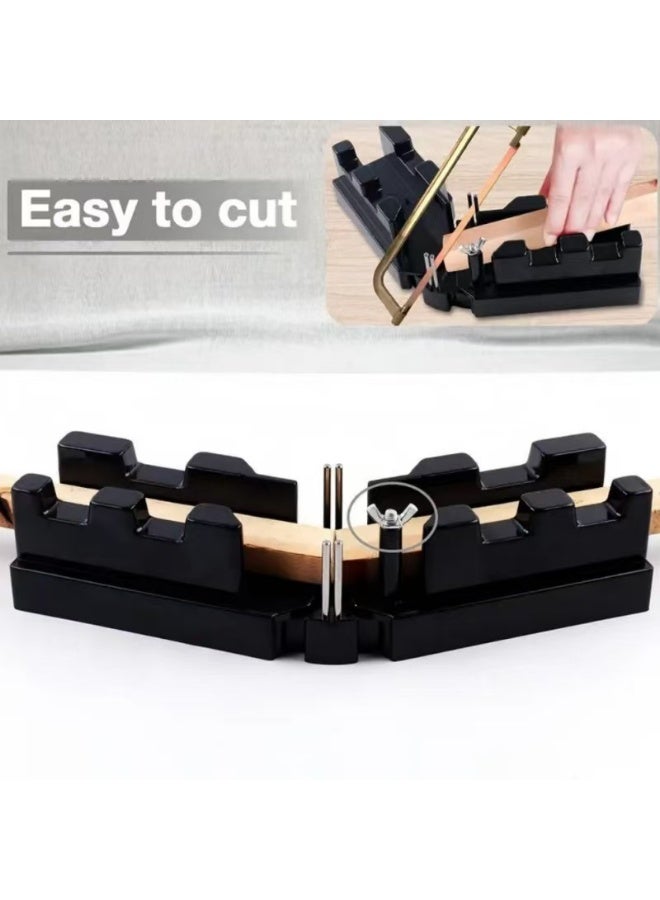 general Bevel and mitre box 2-in-1 function bevel miter frame for cutting precision miter with scale - Image 2