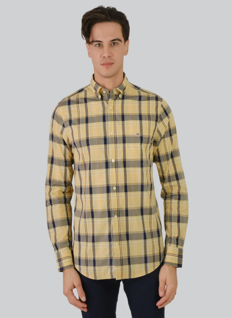 GANT Regular Fit Colorful Poplin Check Shirt