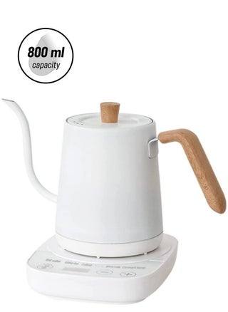Gooseneck Electric Kettle Temperature Control 0.8L, 4 Modes Pour Over Coffee and Tea Kettle, 100% Stainless Steel Inner,1000W White - pzsku/Z6E3D489773F793B88235Z/45/1744386058/629ad6fb-2d91-4d7b-9f88-ace29af124fd