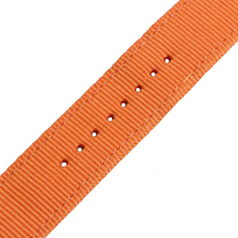 22mm Watch Strap Webbing Durable 2-Joint Nylon Watch Band Wristband for Watch Replacement (Orange) - Image 4