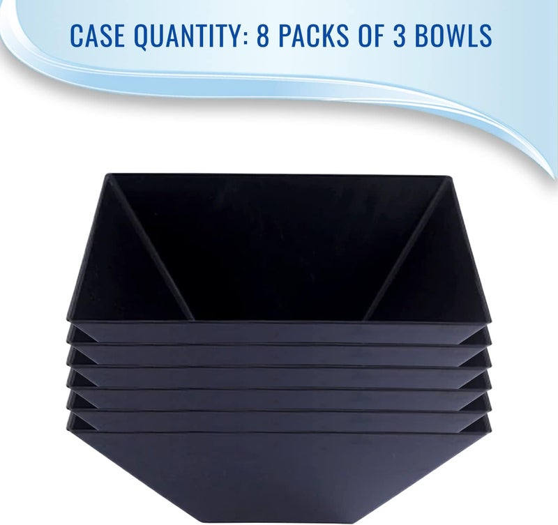 Smarty Had A Party soup bowls Black 24 Bowls 3 qt Serving Bowls - Image 4