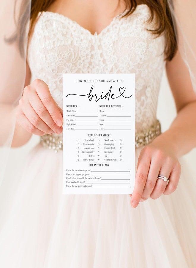 Your Main Event Prints How Well Do You Know the Bride Bridal Shower Game, Fun Wedding Shower Games and Activities, Would She Rather, 50 Count - Image 3