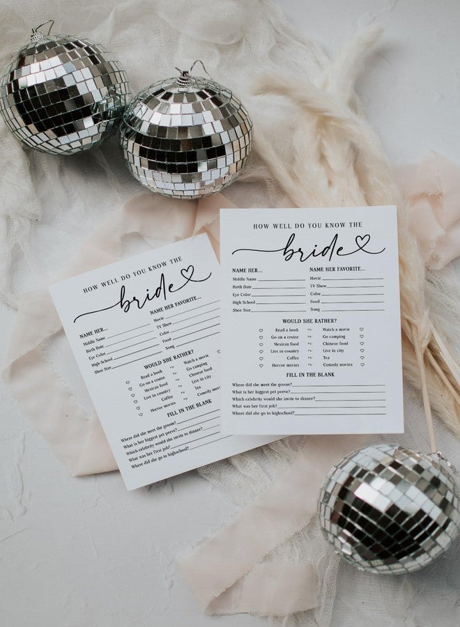 Your Main Event Prints How Well Do You Know the Bride Bridal Shower Game, Fun Wedding Shower Games and Activities, Would She Rather, 50 Count - Image 5