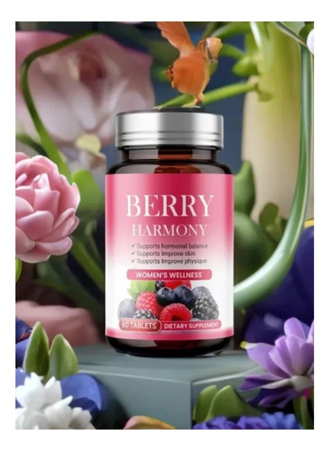 elicare - Berry Harmony Balance Female Hormones 60 Tablets - Image 1