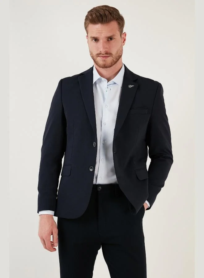 Buratti  Buratti Slim Fit 6 Drop Double Slit Blazer Jacket Men's JACKET BASELNA for Men | Best Price UAE