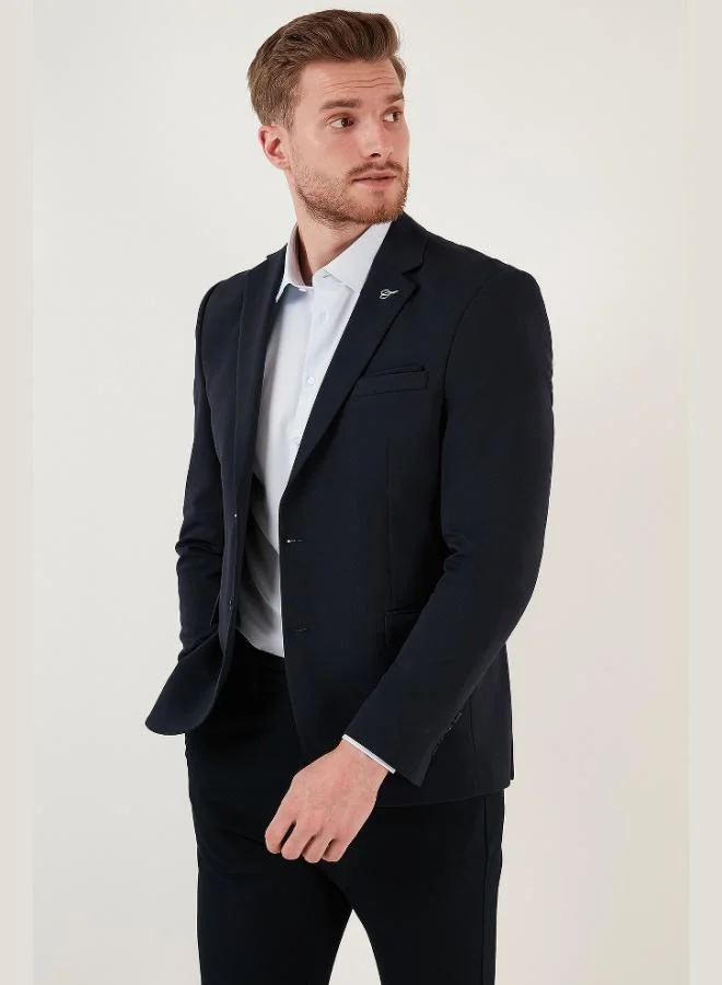 Buratti  Buratti Slim Fit 6 Drop Double Slit Blazer Jacket Men's JACKET BASELNA for Men | Best Price UAE