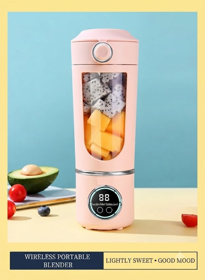 APEX Portable Blender Electric Juicer Fruit Mixers  Rechargeable Smoothie Mini Blender Personal Juicer - Image 1
