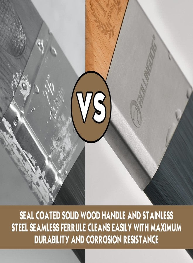 ROLLINGDOG Paint Brushes for Walls - 2.5 Inch Angled Paint Brushes,Stiff Filament Great for Ceiling Cutting in,Trimming - Image 4