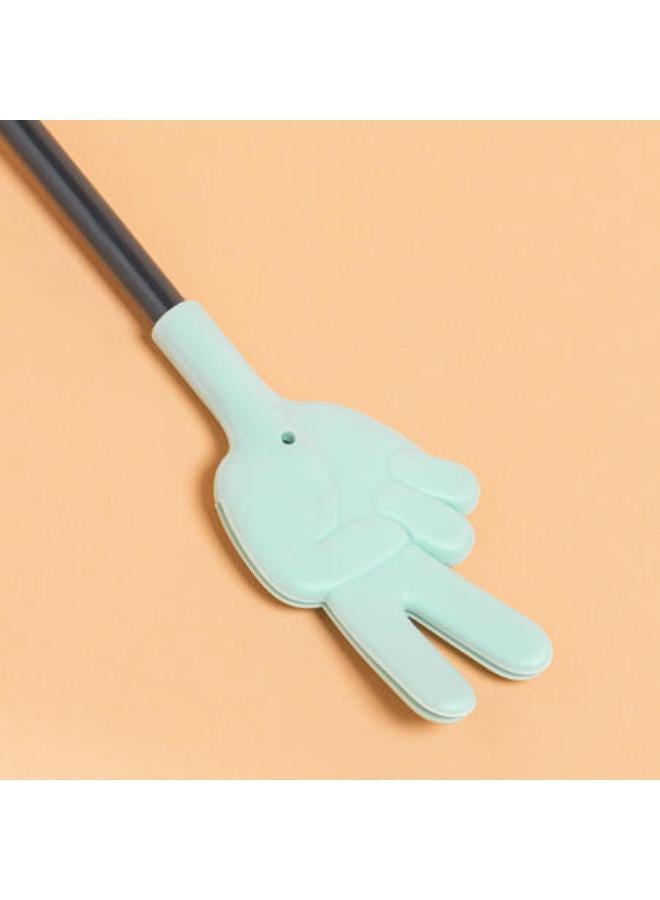 FOUGANZA Kids' Horse Riding Crop 140 Multi 58 cm - Green/Grey - Image 3