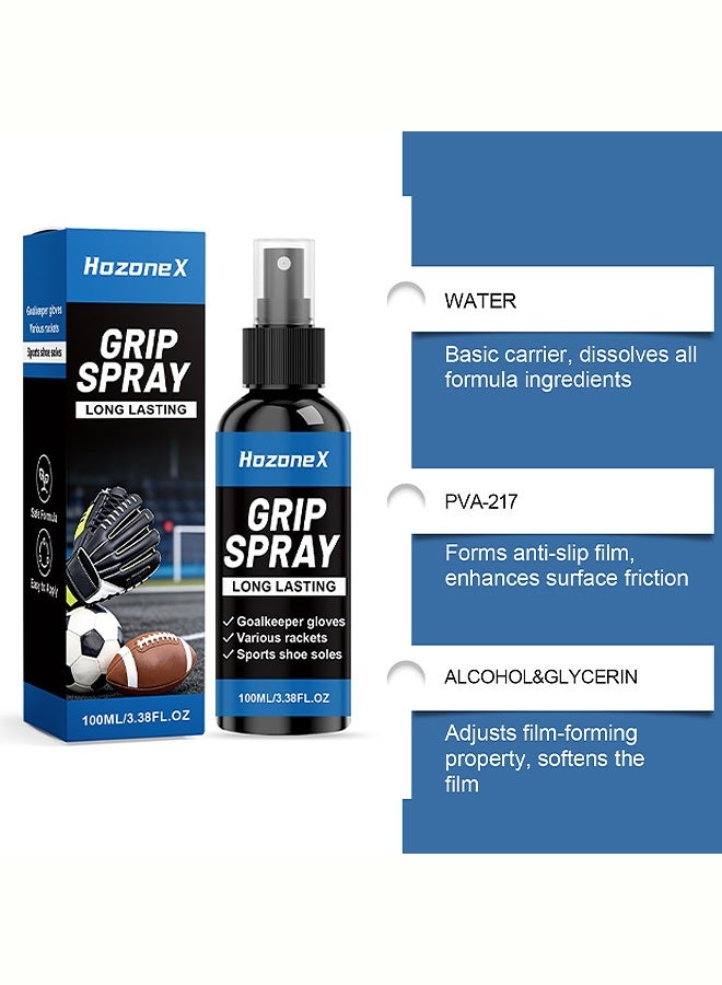 HOZONEX Anti-slip Spray - Increases Friction - Multi-purpose - Suitable for Sports Accessories - Dries Without Stickiness - Anti-slip Film,100ml - Image 3