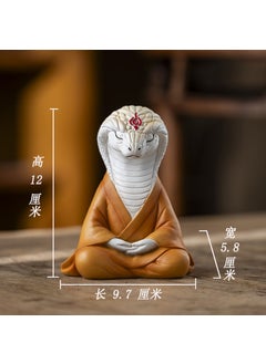Generic Mini Zen White Fox Succulent Pot Decor White snake 