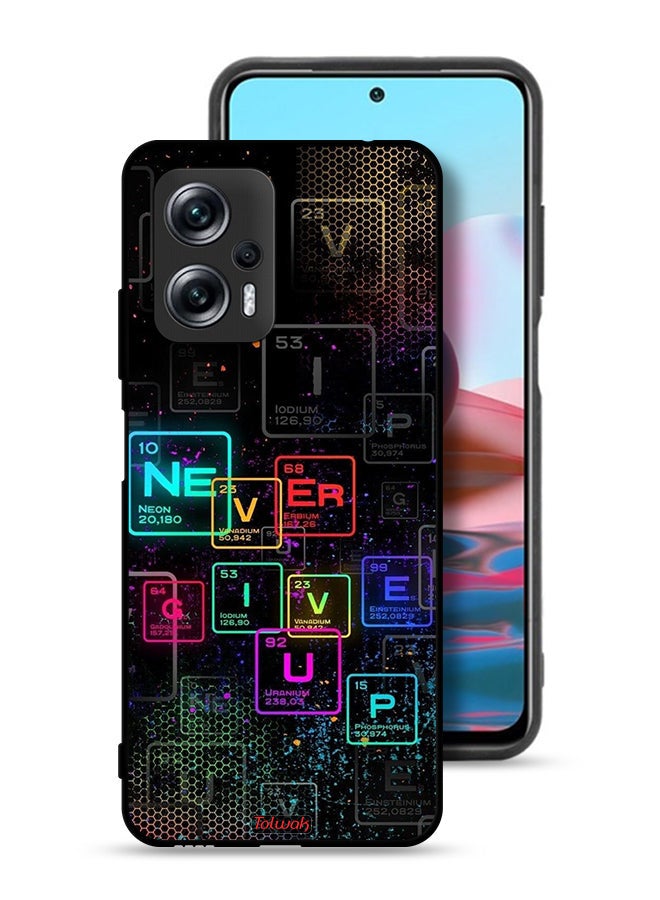 Tolwak Xiaomi Poco X4 GT Protective Case Cover Never Give Up Art - Image 1