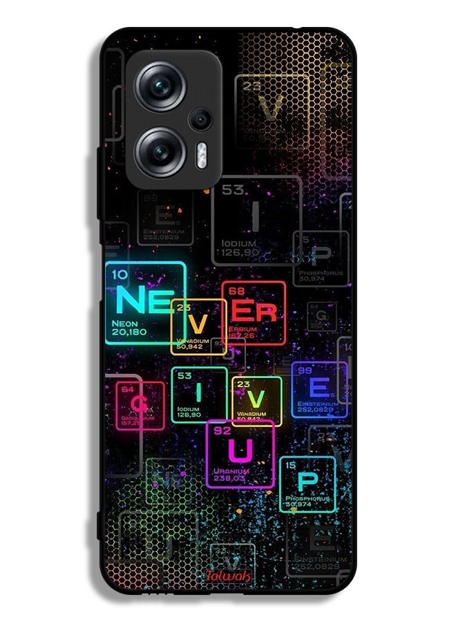 Tolwak Xiaomi Poco X4 GT Protective Case Cover Never Give Up Art - Image 2