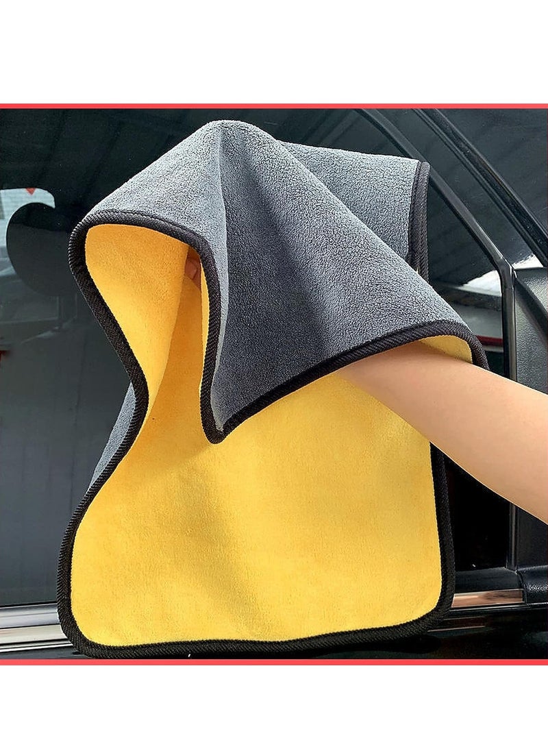 Zollyss Microfiber Cleaning Cloth 800 GSM for Home Kitchen Car Motorbike Mobile Laptop Office Lint Free Dual Layer Ultra Thick Super Absorbent Towel Scrubber Duster Wash Polish Cloth, 3 Pcs - pzsku/Z6E3DD1543ED77BA99ACBZ/45/_/1740032999/191530ab-0a18-4f5d-a0e2-21f4cd57bfab