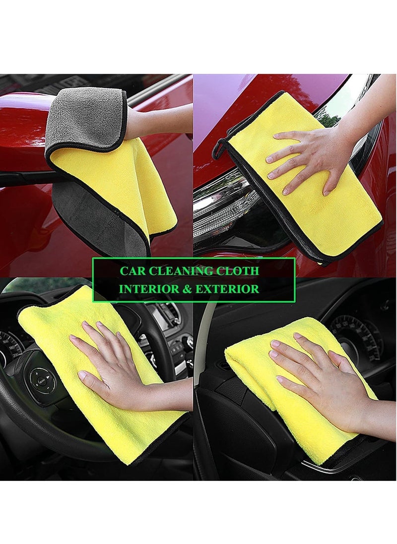 Zollyss Microfiber Cleaning Cloth 800 GSM for Home Kitchen Car Motorbike Mobile Laptop Office Lint Free Dual Layer Ultra Thick Super Absorbent Towel Scrubber Duster Wash Polish Cloth, 3 Pcs - pzsku/Z6E3DD1543ED77BA99ACBZ/45/_/1740033040/f615d6c6-4a1b-4df6-b4eb-e49f0a5360b3