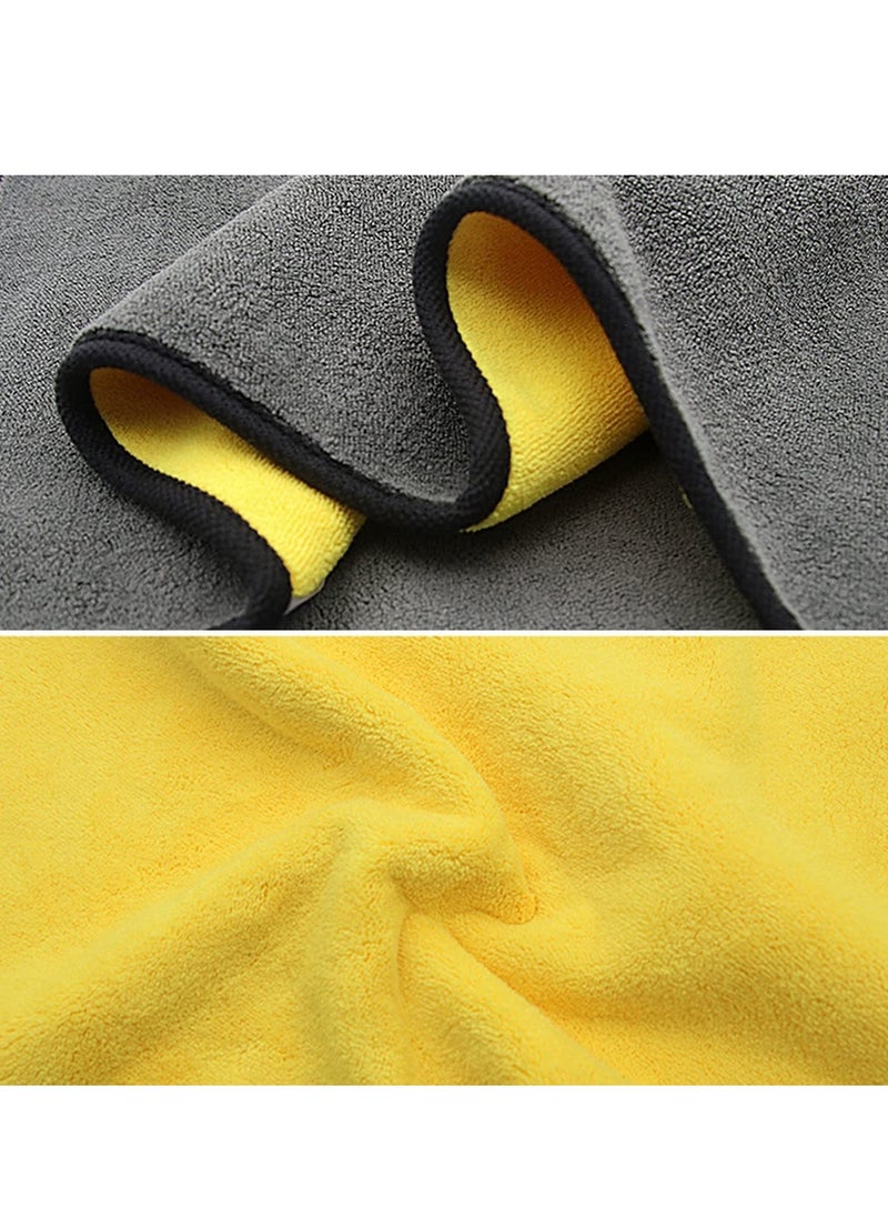 Zollyss Microfiber Cleaning Cloth 800 GSM for Home Kitchen Car Motorbike Mobile Laptop Office Lint Free Dual Layer Ultra Thick Super Absorbent Towel Scrubber Duster Wash Polish Cloth, 3 Pcs - pzsku/Z6E3DD1543ED77BA99ACBZ/45/_/1740033050/35cbba24-0cb6-41fa-8f24-f587e8e6cbdf