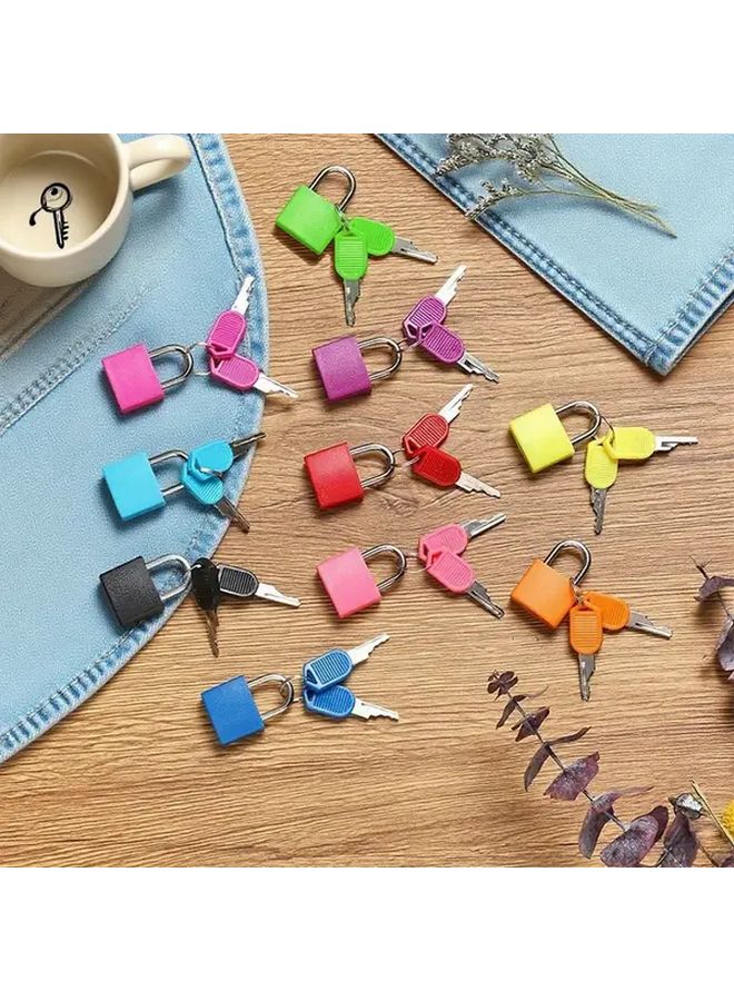 4pcs Heavy Duty Mini Metal Padlock with Keys Random Color for Locker Gym Travel - Image 2