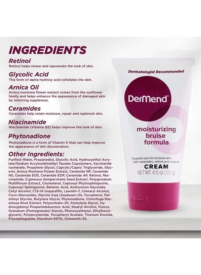 dermend Arnica Bruise Cream with Vitamin K - Moisturizer for Bruising on Arms, Legs & Hands - 4.5 Oz - Image 2