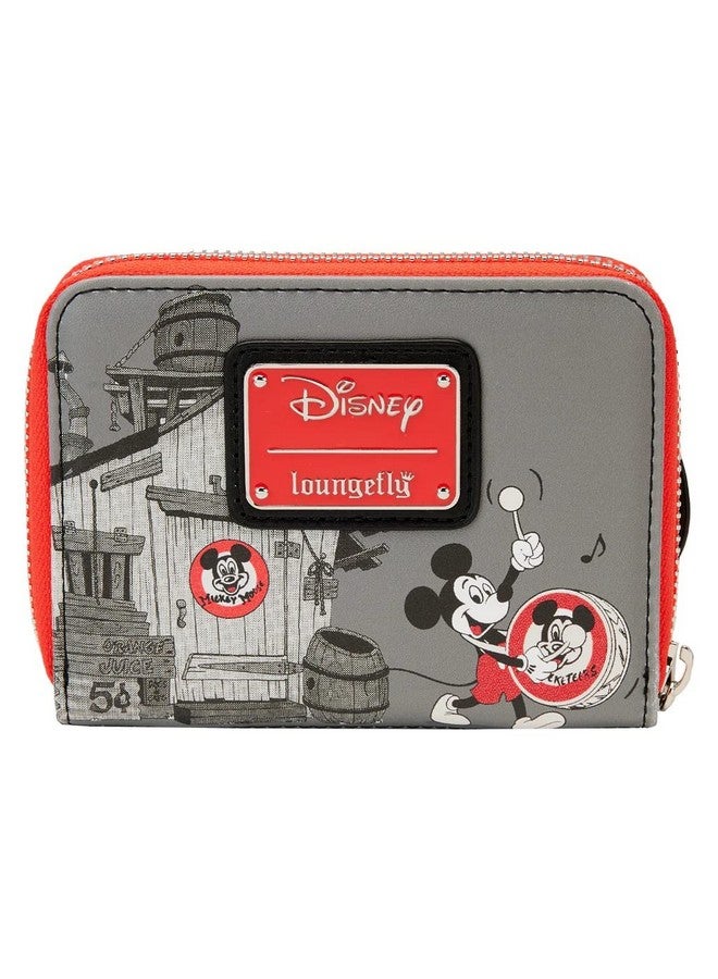 Loungefly Disney 100Th Anniversary Mickey Mouse Club House Zip Around Wallet - Image 4