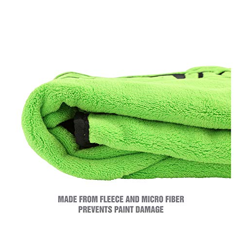 OEMTOOLS غطاء واقي ناعم للفوانيس من OEMTOOLS 24899 للميكانيكيين، حماية مغناطيسية للفوانيس للسيارات والشاحنات، 42" × 24" واقي للفوانيس، أخضر عالي الوضوح، مغناطيسات قابلة للإزالة - Image 3