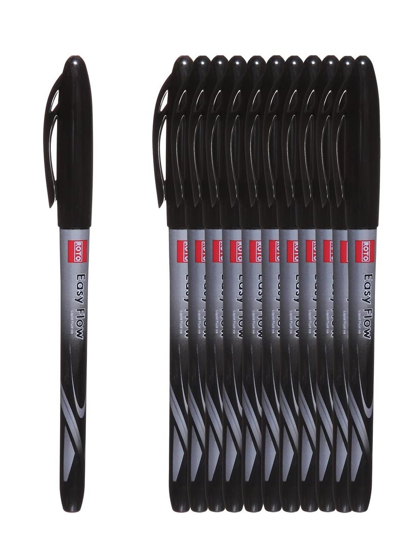 Roro easy flow ballpoint pen - black  - Image 1