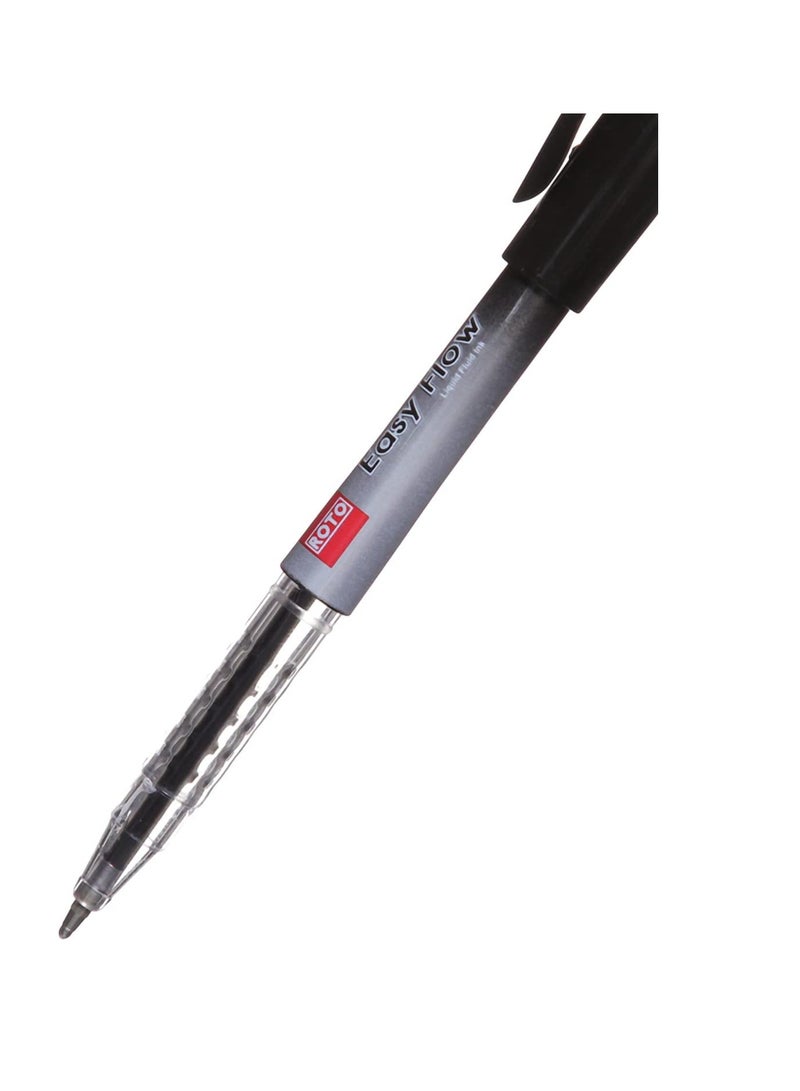 Roro easy flow ballpoint pen - black  - Image 3
